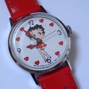 VINTAGE LADY WIND UP BETTYS 1985 JAPAN WATCH,RUN GREAT